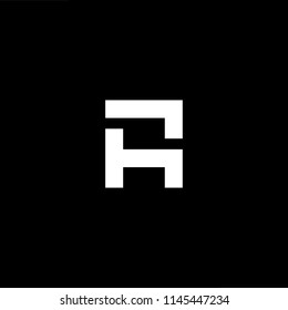 Outstanding professional elegant trendy awesome artistic black and white color RA AR initial based Alphabet icon logo.