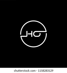 Outstanding professional elegant trendy awesome artistic black and white color HO OH initial based Alphabet icon logo.