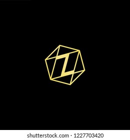 Outstanding professional elegant trendy awesome artistic black and gold color Z initial based Alphabet icon logo.