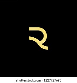 Outstanding professional elegant trendy awesome artistic black and gold color RS SR initial based Alphabet icon logo.