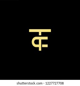 Outstanding professional elegant trendy awesome artistic black and gold color TC CT initial based Alphabet icon logo.