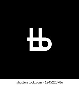 Outstanding professional elegant trendy awesome artistic black and white color LB BL initial based Alphabet icon logo.