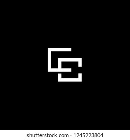 Outstanding professional elegant trendy awesome artistic black and white color CC CD DC initial based Alphabet icon logo.