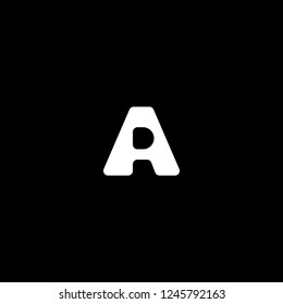 Outstanding professional elegant trendy awesome artistic black and white color AR RA AI IA initial based Alphabet icon logo.