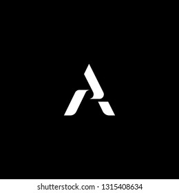 Outstanding professional elegant trendy awesome artistic black and white color AP PA initial based Alphabet icon logo.