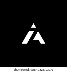 Outstanding professional elegant trendy awesome artistic black and white color AZ ZA initial based Alphabet icon logo.