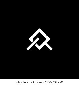 Outstanding professional elegant trendy awesome artistic black and white color MO OM MD DM initial based Alphabet icon logo.