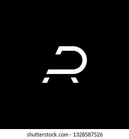 Outstanding professional elegant trendy awesome artistic black and white color AD DA AP PA initial based Alphabet icon logo.