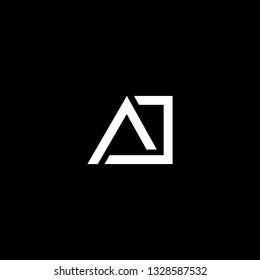 Outstanding professional elegant trendy awesome artistic black and white color AJ JA AD DA initial based Alphabet icon logo.