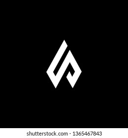 Outstanding professional elegant trendy awesome artistic black and white color UP PU PV VP initial based Alphabet icon logo.