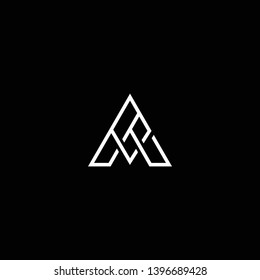 Outstanding professional elegant trendy awesome artistic black and white color AA AC CA AO OA initial based Alphabet icon logo.