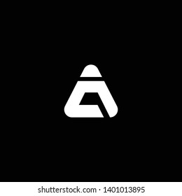 Outstanding professional elegant trendy awesome artistic black and white color AD DA initial based Alphabet icon logo.