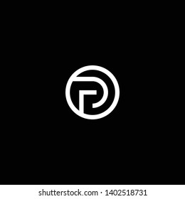 Outstanding professional elegant trendy awesome artistic black and white color PO OP PD DP initial based Alphabet icon logo.