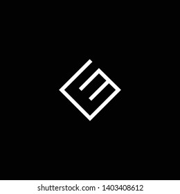 Outstanding professional elegant trendy awesome artistic black and white color GF FG CE EC initial based Alphabet icon logo.