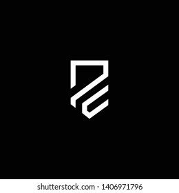 Outstanding professional elegant trendy awesome artistic black and white color PC CP initial based Alphabet icon logo.