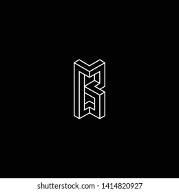 Outstanding professional elegant trendy awesome artistic black and white color B BB BM MB  initial based Alphabet icon logo.