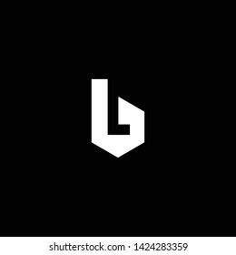 Outstanding professional elegant trendy awesome artistic black and white color BL LB initial based Alphabet icon logo.