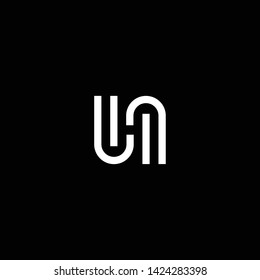 Outstanding professional elegant trendy awesome artistic black and white color SH HS initial based Alphabet icon logo.