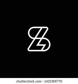 Outstanding professional elegant trendy awesome artistic black and white color SL LS SB BS initial based Alphabet icon logo.