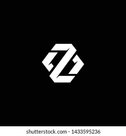 Outstanding professional elegant trendy awesome artistic black and white color Z ZO OZ initial based Alphabet icon logo.