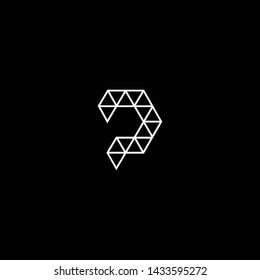 Outstanding professional elegant trendy awesome artistic black and white color P PP initial based Alphabet icon logo.
