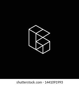 Outstanding professional elegant trendy awesome artistic black and white color CS SC initial based Alphabet icon logo.