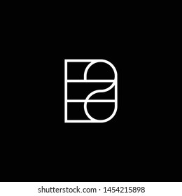 Outstanding professional elegant trendy awesome artistic black and white color B BS SB initial based Alphabet icon logo.