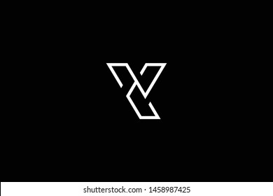 Outstanding professional elegant trendy awesome artistic black and white color Y YY YZ ZY initial based Alphabet icon logo.