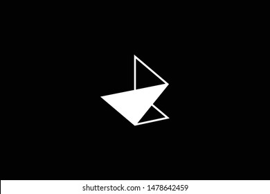 Outstanding professional elegant trendy awesome artistic black and white color Z ZZ initial based Alphabet icon logo.