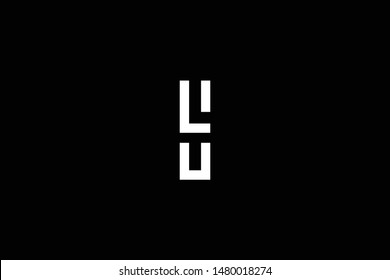 Outstanding professional elegant trendy awesome artistic black and white color S LS SL SU US initial based Alphabet icon logo.