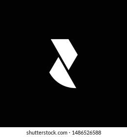 Outstanding professional elegant trendy awesome artistic black and white color R RP PR initial based Alphabet icon logo.