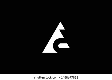 Outstanding professional elegant trendy awesome artistic black and white color AD DA initial based Alphabet icon logo.