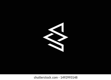 Outstanding professional elegant trendy awesome artistic black and white color E EE ES SE initial based Alphabet icon logo.