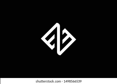 Outstanding professional elegant trendy awesome artistic black and white color EZ ZE EZM MZ initial based Alphabet icon logo.