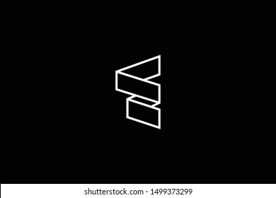 Outstanding professional elegant trendy awesome artistic black and white color WS initial based Alphabet icon logo.