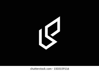Outstanding professional elegant trendy awesome artistic black and white color PB BP initial based Alphabet icon logo.