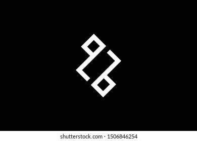 Outstanding professional elegant trendy awesome artistic black and white color Z ZZ initial based Alphabet icon logo.
