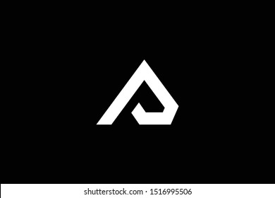 Outstanding professional elegant trendy awesome artistic black and white color P AP PA initial based Alphabet icon logo.