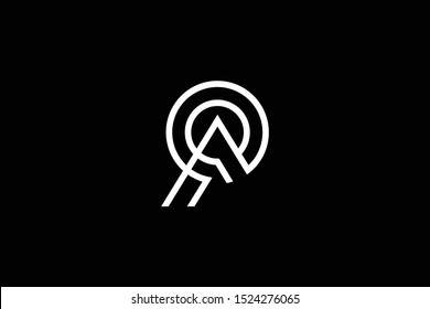 Outstanding professional elegant trendy awesome artistic black and white color P PP PA AP initial based Alphabet icon logo.