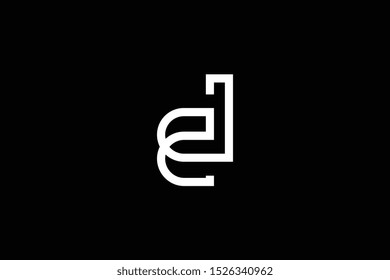 Outstanding professional elegant trendy awesome artistic black and white color D DD CD DC initial based Alphabet icon logo.