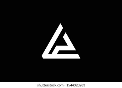 Outstanding professional elegant trendy awesome artistic black and white color AP PA LP PL initial based Alphabet icon logo.