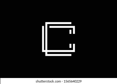 Outstanding professional elegant trendy awesome artistic black and white color C initial based Alphabet icon logo.