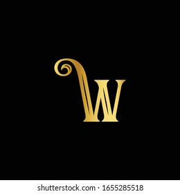 Outstanding professional elegant trendy awesome artistic black and white color W initial based Alphabet icon logo.Template