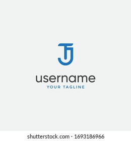 	
Outstanding professional elegant trendy awesome artistic TJ JT initial based Alphabet icon logo.