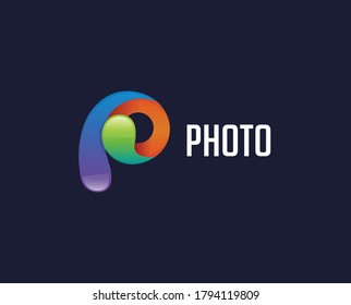 Outstanding professional elegant trendy awesome artistic black and white color P PP initial based Alphabet icon logo