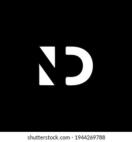 Outstanding professional elegant trendy awesome artistic black and white color ID DI initial based Alphabet icon logo.