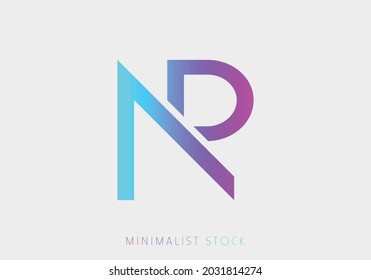 Outstanding Professional Elegant Trendy Awesome Artistic NP PN Initial Based Alphabet Icon Logo Design for Brand Identity Business Shop Real Estate and Company