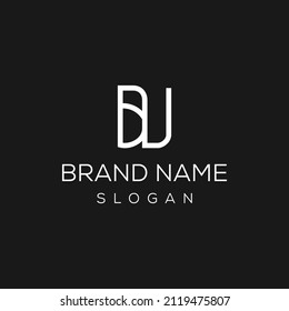 Outstanding professional elegant trendy awesome artistic black and white color NB BN initial based Alphabet icon logo.