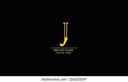 Outstanding professional elegant trendy awesome artistic J initial based Alphabet icon logo.