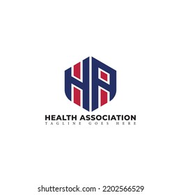 Outstanding professional elegant trendy awesome artistic black and white color HA AH initial based Alphabet icon logo.